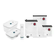 ZWILLING vákuová sada, 2x plastová nádoba, 5 sáčkov, vákuová pumpa, modrá - Fresh & Save