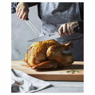 ZWILLING sada na porciovanie mäsa, 1x plátkovací nôž 20 cm, 1x vidlička na mäso - Pro ZWILLING sada na porciovanie mäsa, 1x plátkovací nôž 20 cm, 1x vidlička na mäso - Pro