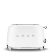 Smeg TSF01WHMEU sendvičovač / hriankovač, 2 toasty, 6 úrovní opekania, zásuvka na omrvinky, štýl. 50. rokov, matne biela