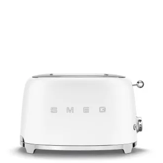 Smeg TSF01WHMEU sendvičovač / hriankovač, 2 toasty, 6 úrovní opekania, zásuvka na omrvinky, štýl. 50. rokov, matne biela