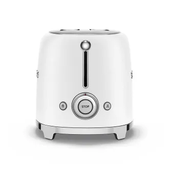 Smeg TSF01WHMEU sendvičovač / hriankovač, 2 toasty, 6 úrovní opekania, zásuvka na omrvinky, štýl. 50. rokov, matne biela