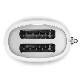 Smeg TSF01WHMEU sendvičovač / hriankovač, 2 toasty, 6 úrovní opekania, zásuvka na omrvinky, štýl. 50. rokov, matne biela