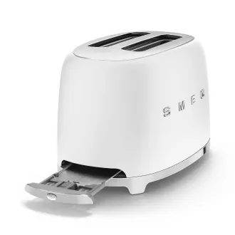 Smeg TSF01WHMEU sendvičovač / hriankovač, 2 toasty, 6 úrovní opekania, zásuvka na omrvinky, štýl. 50. rokov, matne biela