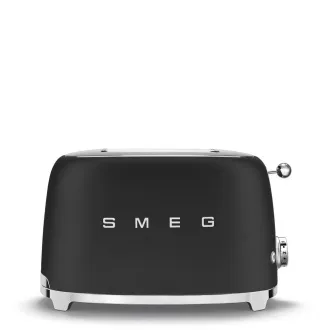 Smeg TSF01BLMEU sendvičovač / hriankovač, 2 toasty, 6 úrovní opekania, zásuvka na omrvinky, štýl. 50. rokov, matne čierna Smeg TSF01BLMEU sendvičovač / hriankovač, 2 toasty, 6 úrovní opekania, zásuvka na omrvinky, štýl. 50. rokov, matne čierna