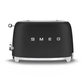 Smeg TSF01BLMEU sendvičovač / hriankovač, 2 toasty, 6 úrovní opekania, zásuvka na omrvinky, štýl. 50. rokov, matne čierna Smeg TSF01BLMEU sendvičovač / hriankovač, 2 toasty, 6 úrovní opekania, zásuvka na omrvinky, štýl. 50. rokov, matne čierna