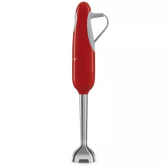 Smeg HBF11RDEU tyčový mixér, 700 W, 14850 RPM, turbo, 50's Style, protišmyková rukoväť, červený