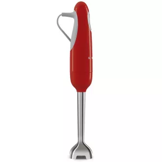 Smeg HBF11RDEU tyčový mixér, 700 W, 14850 RPM, turbo, 50's Style, protišmyková rukoväť, červený