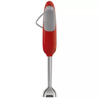 Smeg HBF11RDEU tyčový mixér, 700 W, 14850 RPM, turbo, 50's Style, protišmyková rukoväť, červený