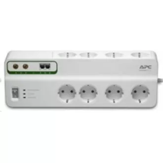 APC Performance SurgeArrest 8 outlets with Phone & Coax Protection 230V Francúzsko, 2.7m APC Performance SurgeArrest 8 outlets with Phone & Coax Protection 230V Francúzsko, 2.7m