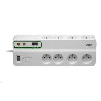 APC Performance SurgeArrest 8 outlets with Phone & Coax Protection 230V Francúzsko, 2.7m APC Performance SurgeArrest 8 outlets with Phone & Coax Protection 230V Francúzsko, 2.7m
