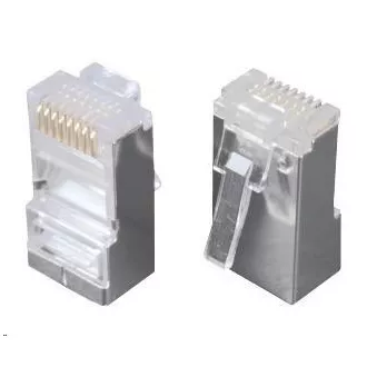 Solarix Konektor RJ45 CAT5E STP 8p8c tienený neskladaný na lícne / 100 ks KRJ45/5SH