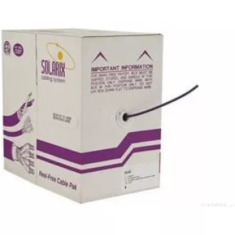 Inštalačný kábel Solarix UTP, Cat5E, drôt, LSOH, box 305m SXKD-5E-UTP-LSOH Inštalačný kábel Solarix UTP, Cat5E, drôt, LSOH, box 305m SXKD-5E-UTP-LSOH