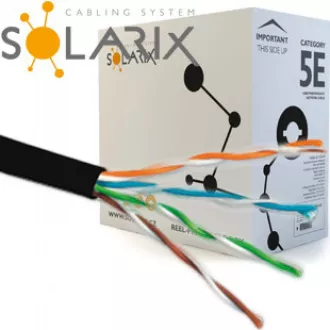 Inštalačný kábel Solarix vonkajší gélový UTP, Cat5E, drôt, PE, box 305m SXKD-5E-UTP-PEG Inštalačný kábel Solarix vonkajší gélový UTP, Cat5E, drôt, PE, box 305m SXKD-5E-UTP-PEG