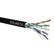 Inštalačný kábel Solarix vonkajší FTP, Cat6, drôt, PE, cievka 500m SXKD-6-FTP-PE