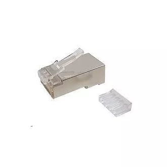 Solarix Konektor RJ45 CAT6 STP 8p8c tienený skladaný na lícne / 100 ks KRJ45/6SH Solarix Konektor RJ45 CAT6 STP 8p8c tienený skladaný na lícne / 100 ks KRJ45/6SH