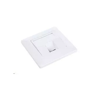 Solarix Zásuvka modulárna pre 1 keystone pod omietku biela SX9-1-0-WH