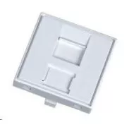 Modul neosadený 1x RJ45, 45x45 mm s prachovkou