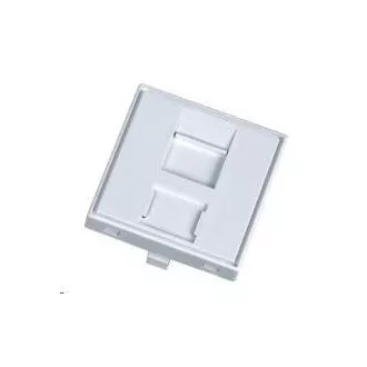 Modul neosadený 1x RJ45, 45x45 mm s prachovkou
