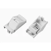 Modul neosadený 1x RJ45, 22, 5x45 mm s prachovkou uhlový