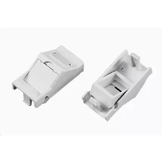 Modul neosadený 1x RJ45, 22, 5x45 mm s prachovkou uhlový