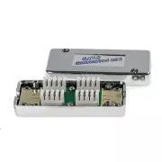 Spojovací box STP Cat6 narážacia, strieborná