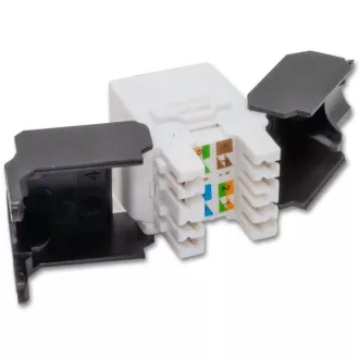 Keystone Cat5E, UTP, samozarezávací so zaklapnutím, biely Keystone Cat5E, UTP, samozarezávací so zaklapnutím, biely