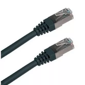 XtendLan patch kábel Cat5E, FTP - 1m, čierny (predaj po 10 ks)