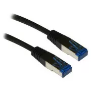 XtendLan patch kábel Cat6A, SFTP, LS0H - 0, 25m, čierny (predaj po 10 ks)