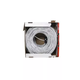 FTP kábel LYNX REELEX AIR, Cat5E, drôt, PVC, Eca, sivý, 305m