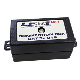 LEXI-Net Spojovací box MINI UTP Cat5E narážací, čierna LEXI-Net Spojovací box MINI UTP Cat5E narážací, čierna
