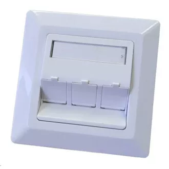 Zásuvka neosadená univerzálna 3 port - 80x80