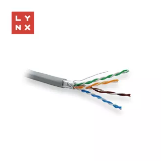 LYNX FTP kábel Cat5e, PVC, 0, 5mm, celomedený, vnútorný, šedý, box 305m LYNX FTP kábel Cat5e, PVC, 0, 5mm, celomedený, vnútorný, šedý, box 305m