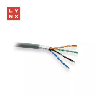 LYNX FTP kábel, Cat5e, LSZH, 0, 5mm, celomedený, vnútorný, šedý, box 305m LYNX FTP kábel, Cat5e, LSZH, 0, 5mm, celomedený, vnútorný, šedý, box 305m