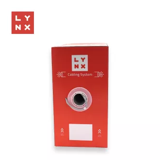 LYNX UTP kábel, Cat6, PVC (Eca), celomedený, vnútorný, šedý, box 305m
