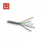 LYNX UTP kábel, Cat6, LSOH, celomedený, vnútorný, šedý, box 305m