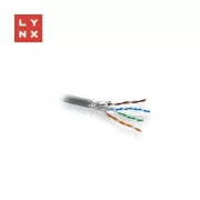 LYNX FTP kábel, Cat6, PVC (Eca), celomedený, vnútorný, šedý, cievka 305m