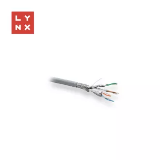 LYNX SFTP kábel, Cat6a, LSZH, celomedený, vnútorný, šedý, cievka 500m LYNX SFTP kábel, Cat6a, LSZH, celomedený, vnútorný, šedý, cievka 500m