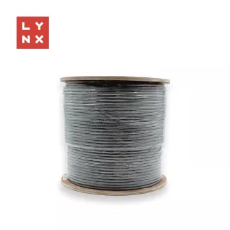 LYNX SFTP kábel, Cat6a, LSZH, celomedený, vnútorný, šedý, cievka 500m LYNX SFTP kábel, Cat6a, LSZH, celomedený, vnútorný, šedý, cievka 500m