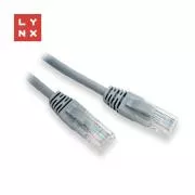 LYNX UTP patch kábel Cat5e, PVC, CCA, 3m, sivý