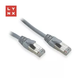 LYNX FTP patch kábel Cat5e PVC, CCA, 3m, sivý LYNX FTP patch kábel Cat5e PVC, CCA, 3m, sivý