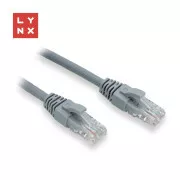 LYNX UTP patch kábel Cat6, PVC, 1m, sivý (balenie obsahuje 10ks)