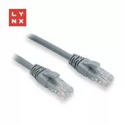 LYNX UTP patch kábel Cat6, PVC, 5m, sivý