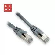 LYNX FTP patch kábel Cat6, PVC, 5m, sivý