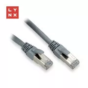 LYNX FTP patch kábel Cat6, PVC, 10m, sivý
