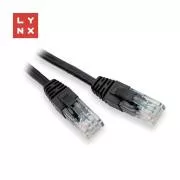 LYNX UTP patch kábel Cat5e, PVC, CCA, 15m, čierny