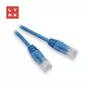 LYNX UTP patch kábel Cat5e, PVC, CCA, 3m, modrý