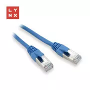 LYNX FTP patch kábel Cat5e PVC, CCA, 0, 3m, modrý (balenie obsahuje 10ks)
