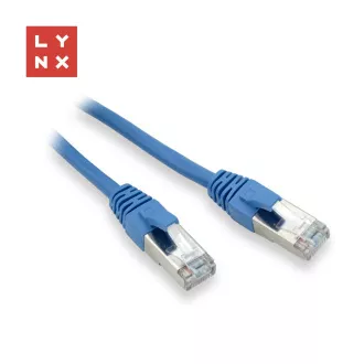 LYNX FTP patch kábel Cat5e PVC, CCA, 3m, modrý
