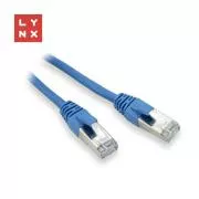 LYNX FTP patch kábel Cat5e PVC, CCA, 10m, modrý