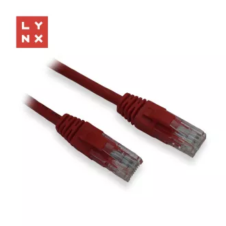 LYNX UTP patch kábel Cat5e, PVC, CCA, 10m, červený